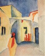 Bilck in eine Gasse in Tunis